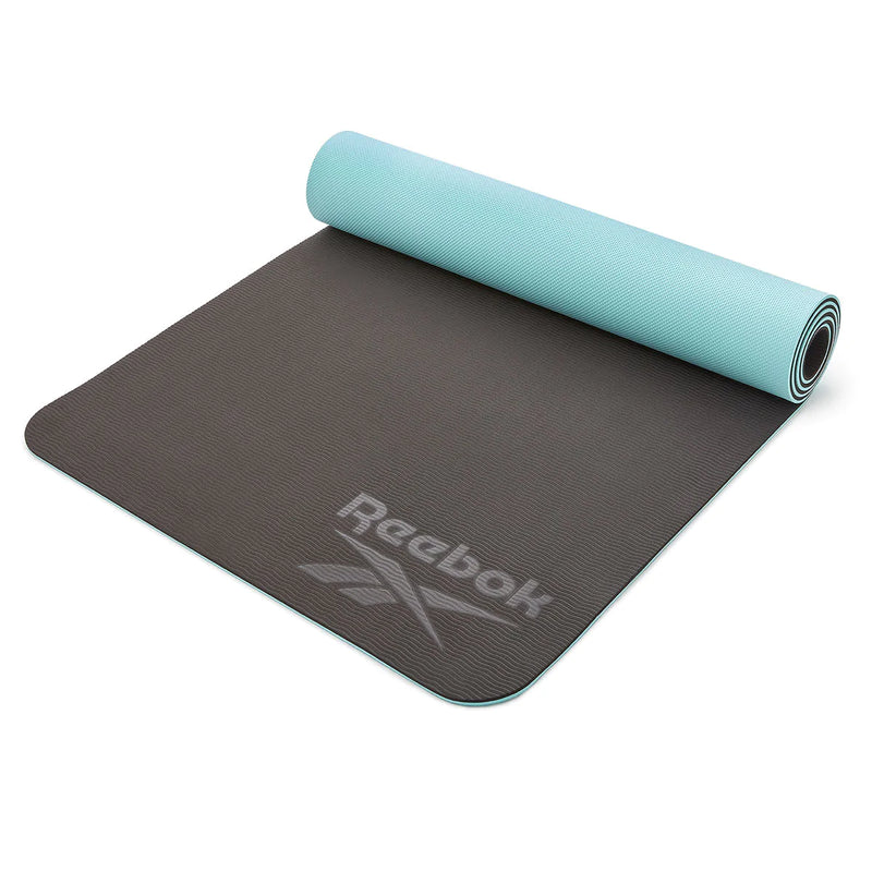 Reebok Double Sided Yoga Mat (6mm, Blue)
